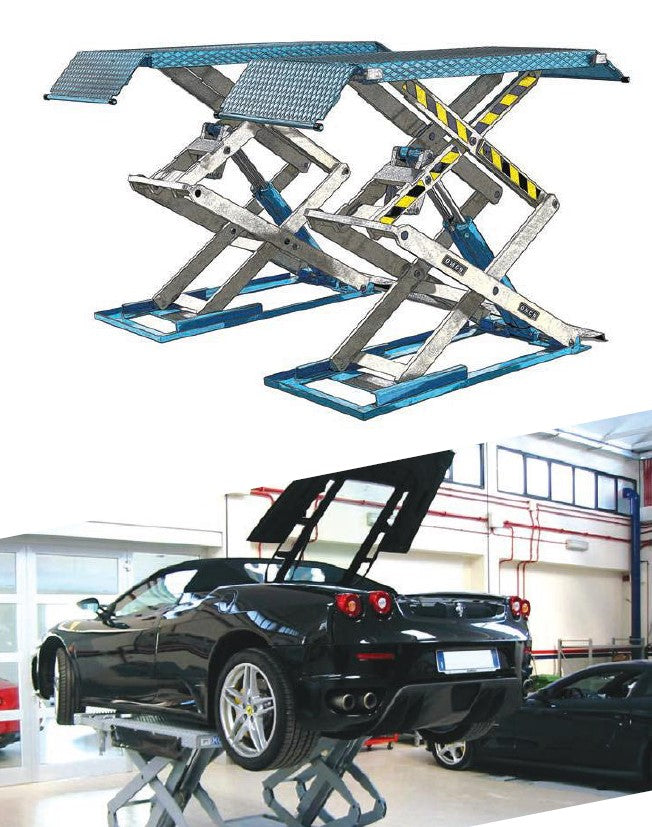 Omcn 718/A04 220V Ponte sollevatore elettroidraulico a doppia forbice 3,5 T