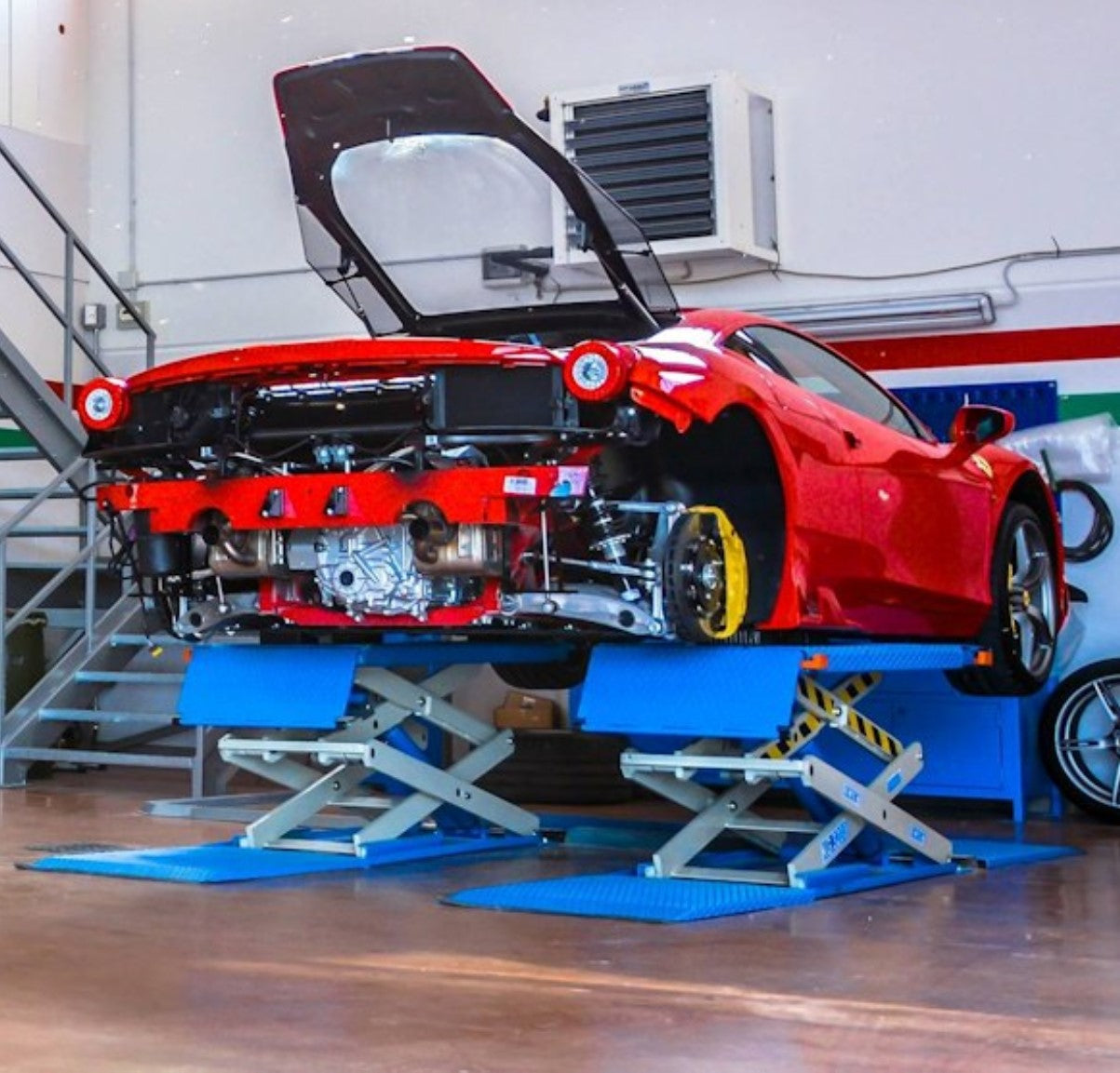 Omcn 718/A04 220V Ponte sollevatore elettroidraulico a doppia forbice 3,5 T