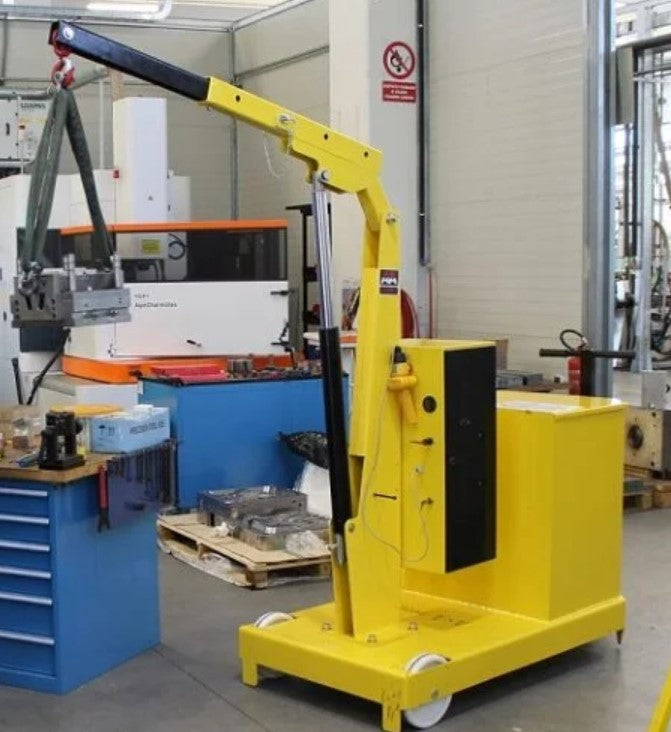 AxA GZ1000B - Gru gruetta idraulica a batteria, salita/discesa a singola velocità