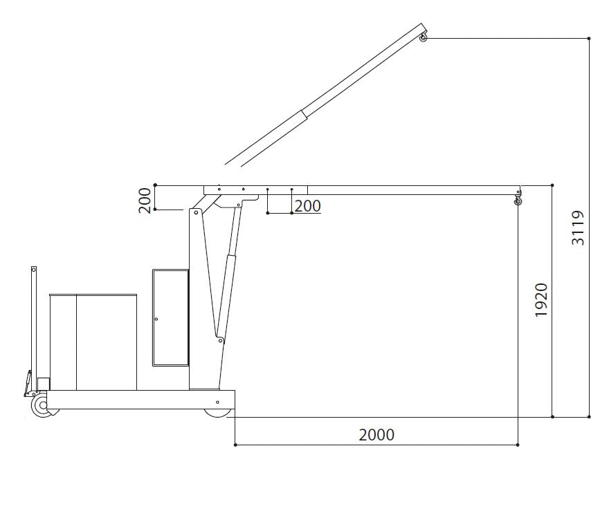 AXA PZF_MBP prolunga per gru GZ1000B