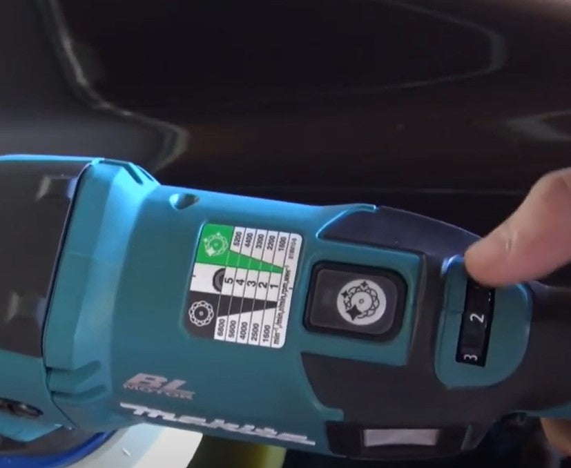 Makita DPO600Z Lucidatrice a orbita casuale da 150 mm (6") da 18 V Solo Corpo