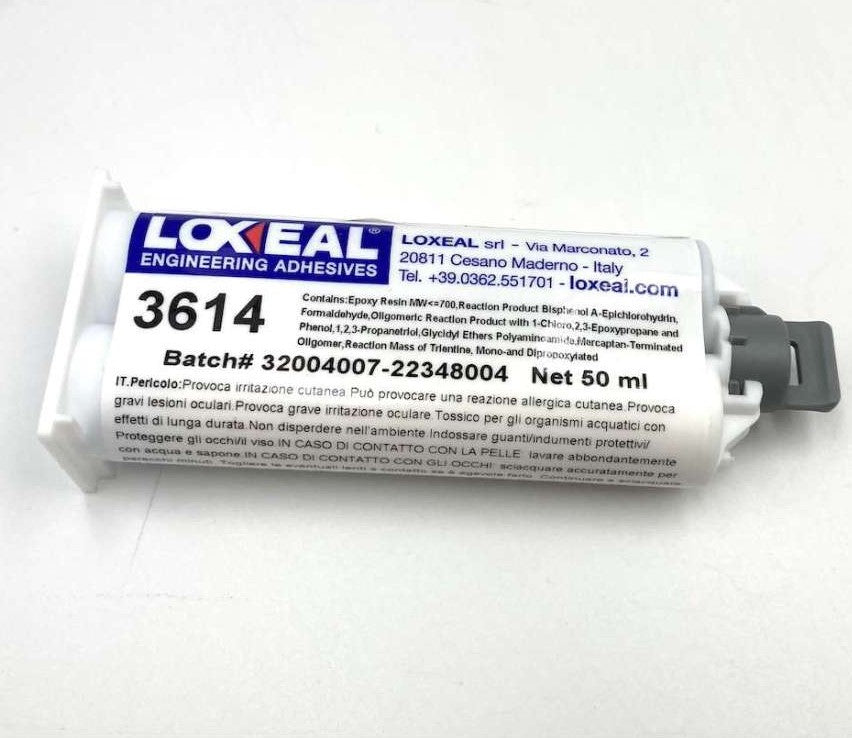 Loxeal 3614 Tenace - Full cure 24h Grigio , Per magneti , Mix 1:1 , 50 ml ( Minimo Confezione 30 pezzi )