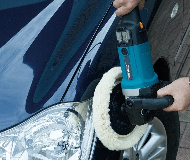 Makita 9237CB Lucidatrice angolare 220V 1.200 W 180 mm 0-3.200 g/min per superficiale di vernici, legno e metallo