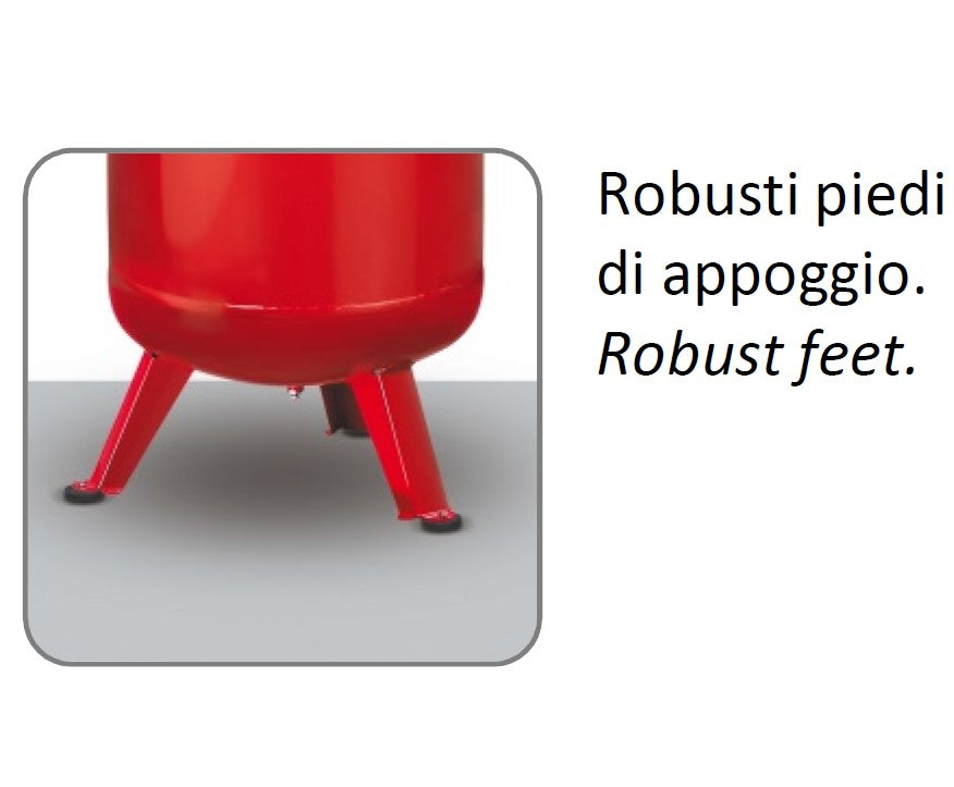 Fini BNHY504FNN292 Compressore d’aria verticale a pistoni 150 litri 2,2 Kw 10 bar 365 l/min