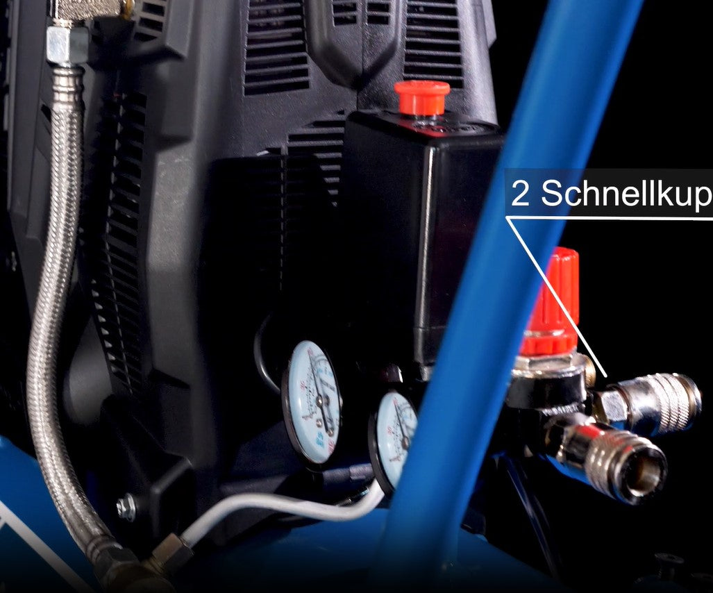 Scheppach hc25si Compressore supersilenziato 24lt bicilindrico 1.1Kw 8bar 60 dB 220v e di Design