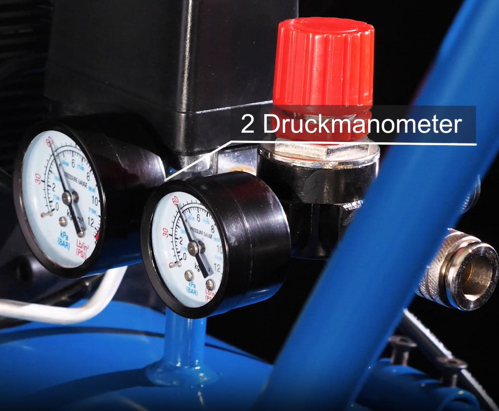 Scheppach hc25si Compressore supersilenziato 24lt bicilindrico 1.1Kw 8bar 60 dB 220v e di Design