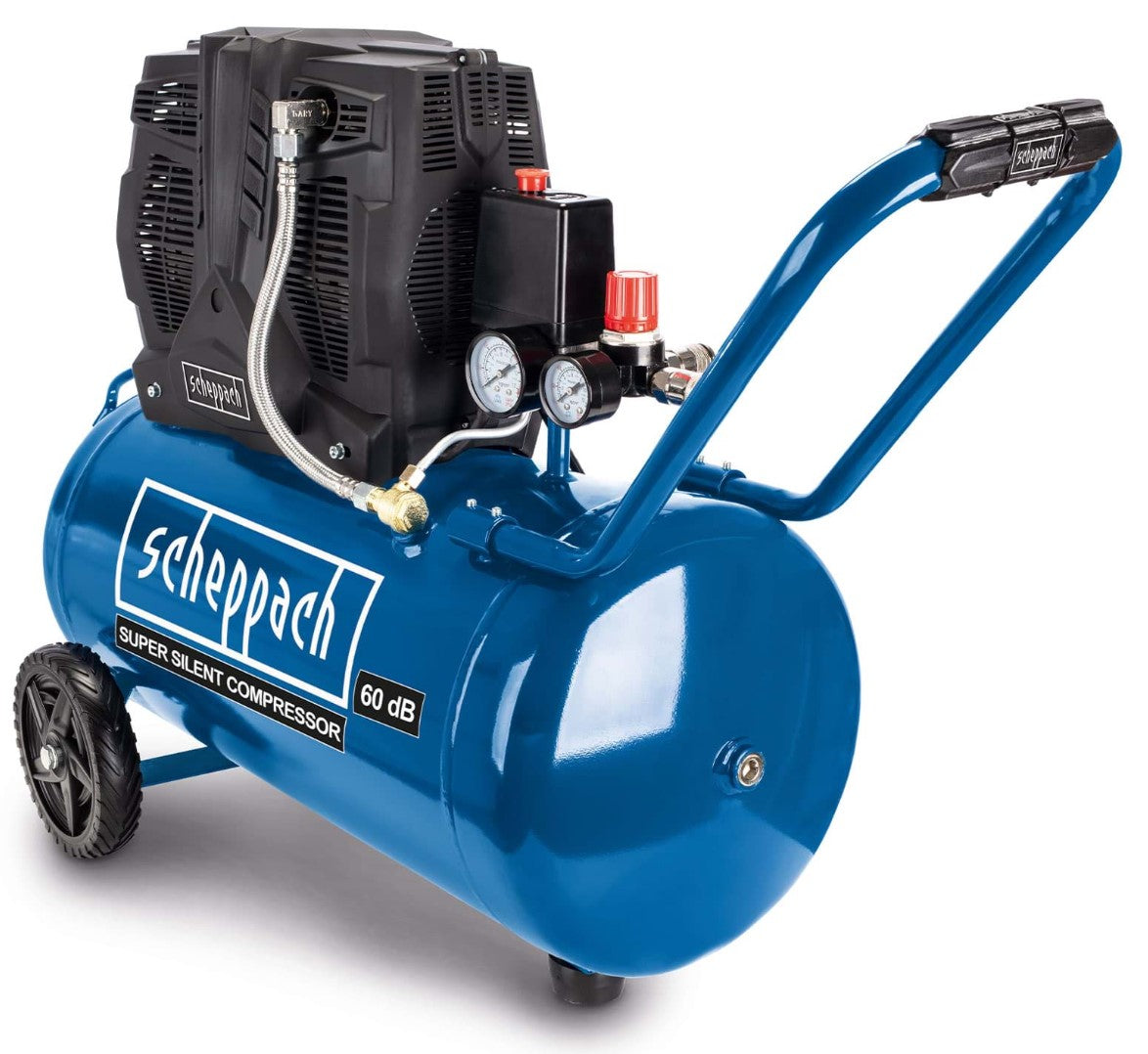 Scheppach hc51si Compressore aria silenziato 50lt 1.5Kw 8 bar