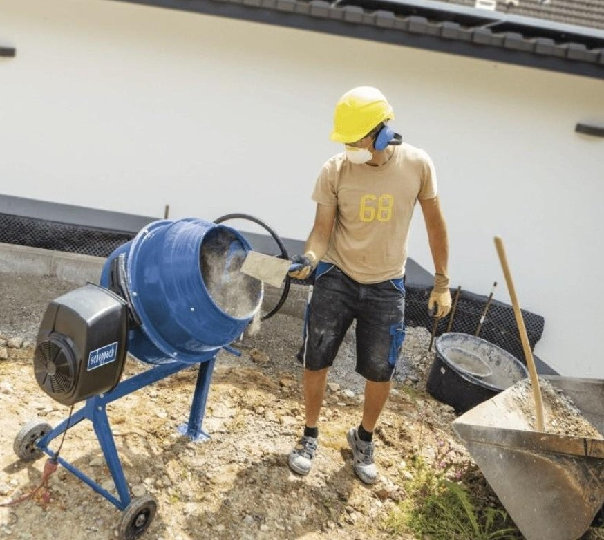 Scheppach MIX140 - Betoniera, miscelatore impastatrice 140 Litri 550W