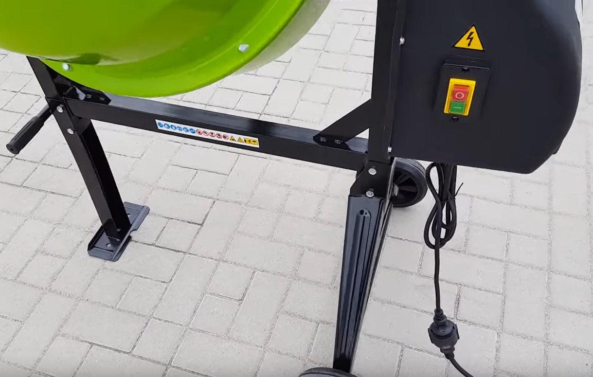 ZIPPER ZI-BTM130 BETONIERA ELETTRICA 130L 550W IMPASTATRICE MISCELATORE CEMENTO