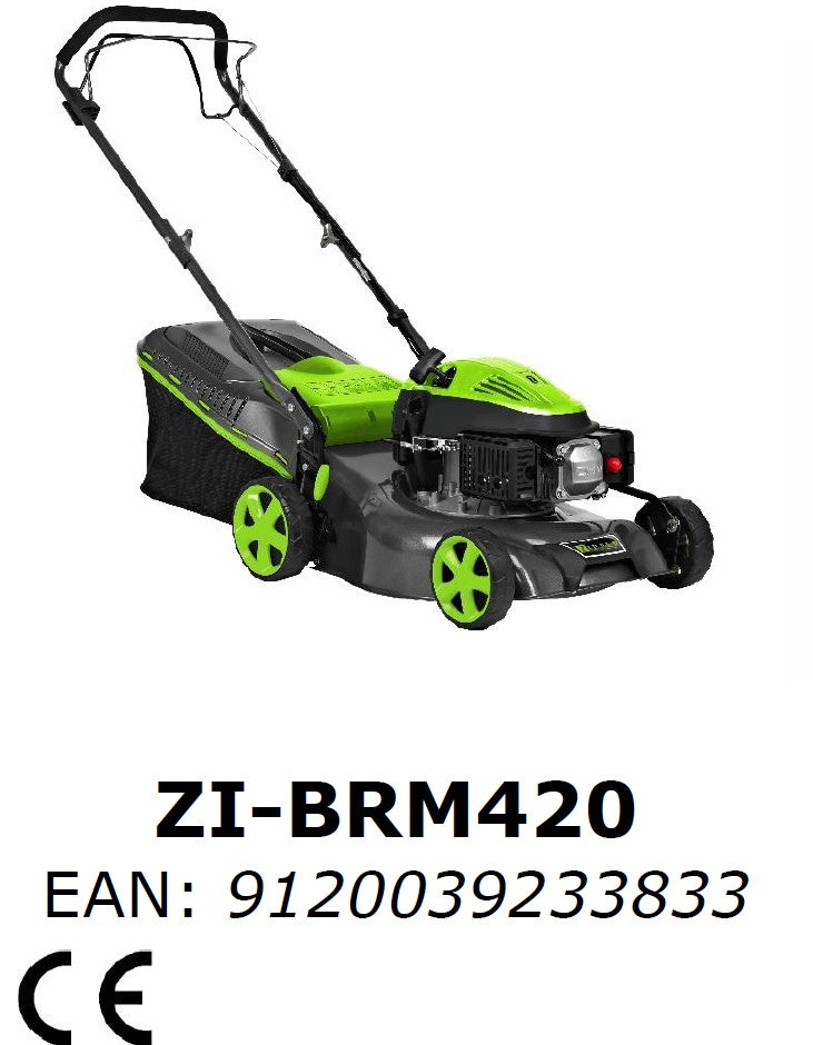 ZIPPER zi-brm420 Rasaerba a scoppio trazione intregale 79,8 cc taglio 420 mm
