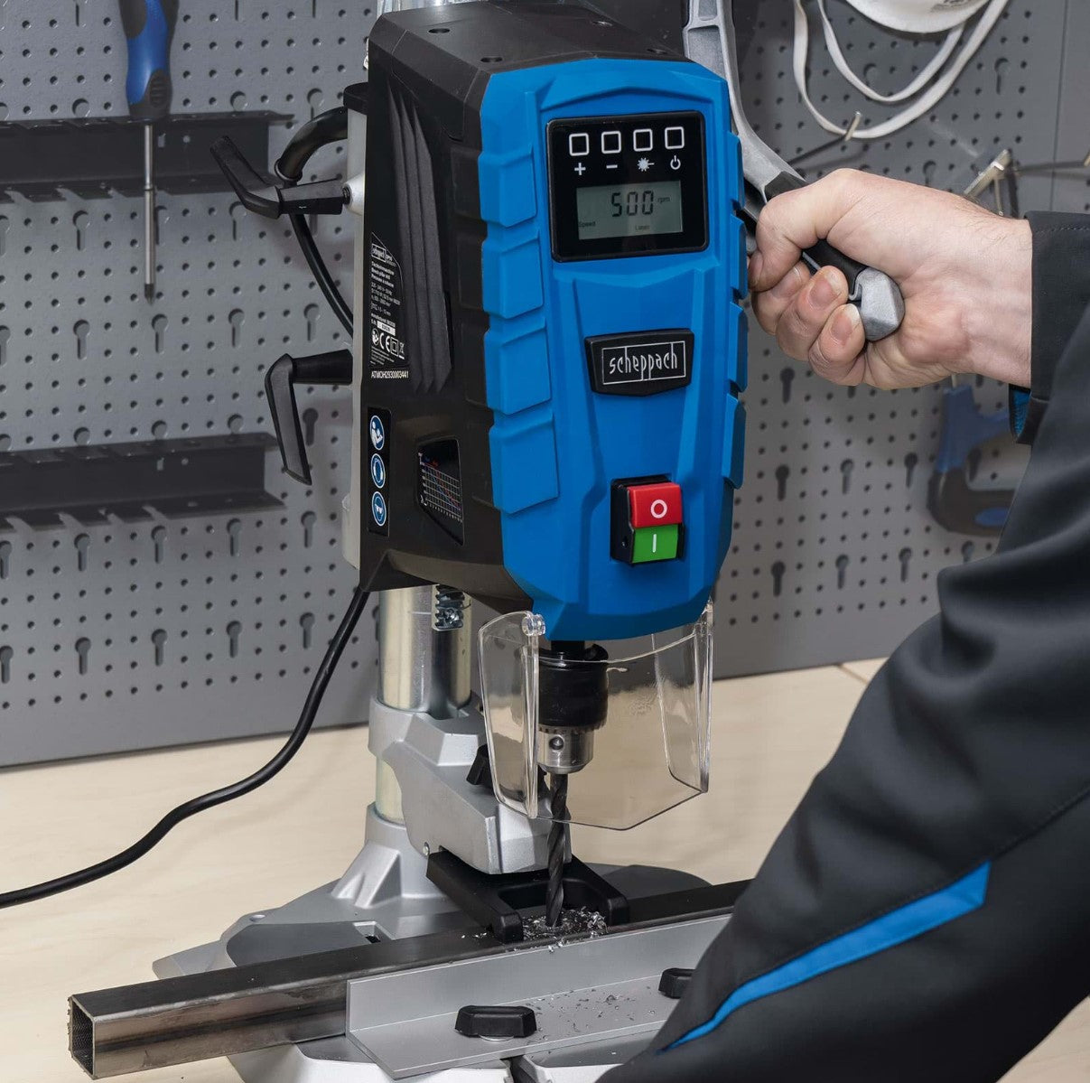 SCHEPPACH dp55 Trapano a colonna da banco con puntatore laser 710 w 220v