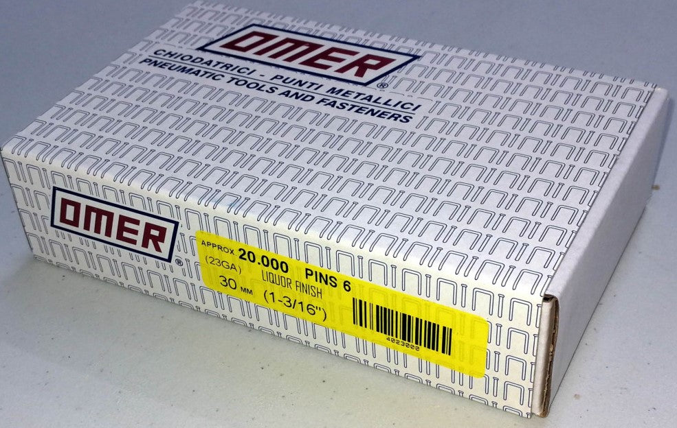 OMER punti metallici 30 mm (1-3/16") pz 20.000 , SPILLI 0,64 mm