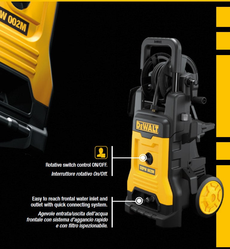 DeWALT 15010 Idropulitrice Alta Pressione DXPW002ME (2100 W, 150 bar, 450 lh)