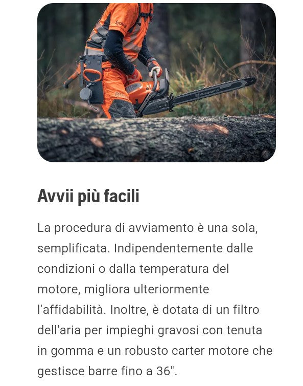 Husqvarna motosega forestale 592 xp barra 60 cm 92,7 cc