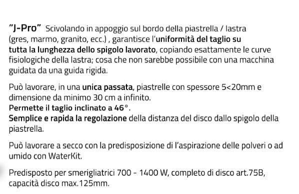 SIGMA J-PRO PER JOLLY 37B2D