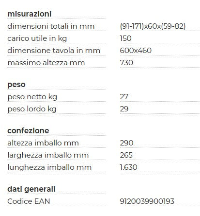 Holzmann USK2760 cavalletto supporto troncatrice universale