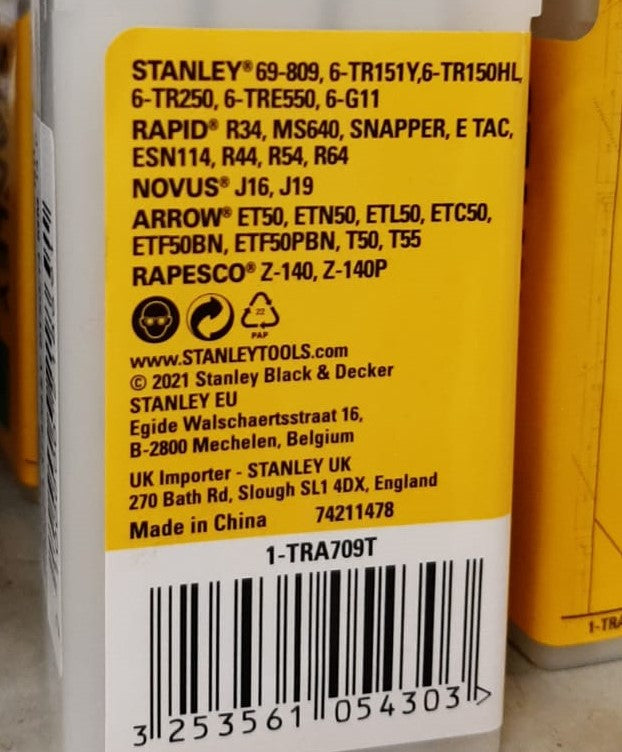 Graffette 14 mm confezione 1000 pz T50