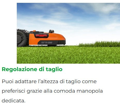 Worx WR147E.1 Landroid L1000 – Robot tagliaerba fino a 1000 mq