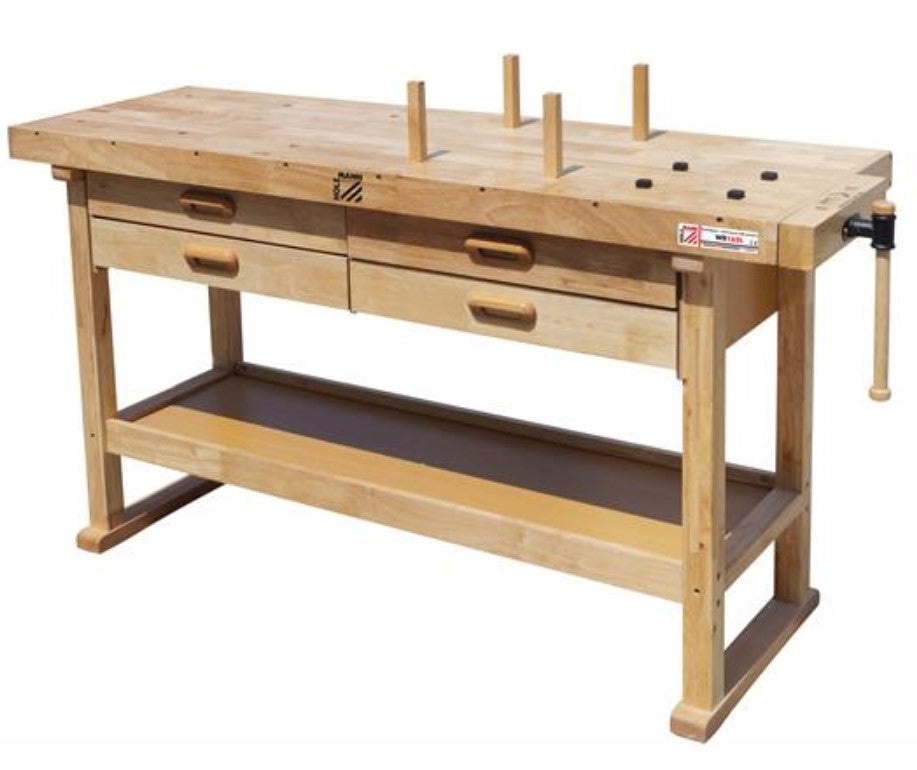 Holzmann wb162l Banco da lavoro in legno falegname 1625-1640x510x860 mm