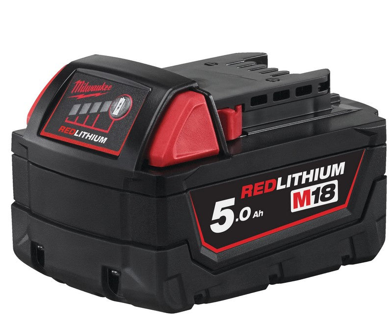 Milwaukee batteria M18B5 18V 5Ah Li-ion per utensili famiglia M18