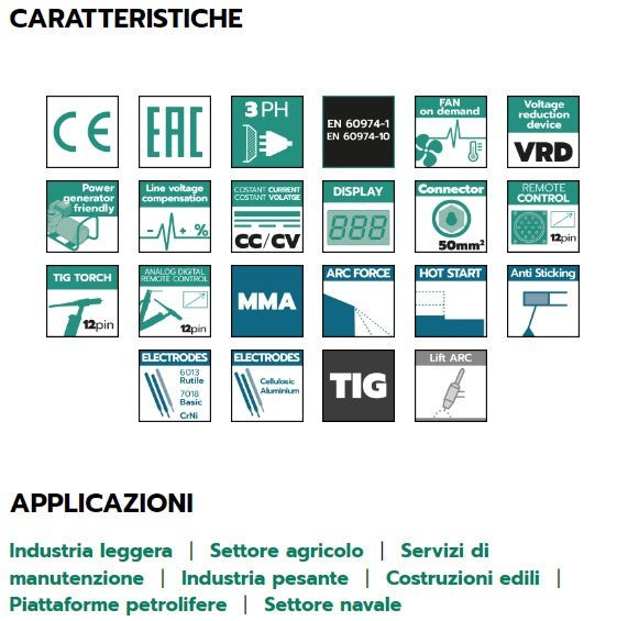 Helvi saldatrice COMPACT EVO 406C 400V tig/mma