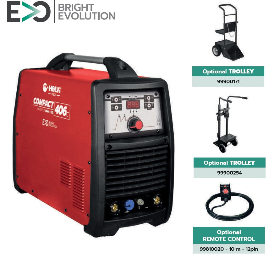 Helvi saldatrice COMPACT EVO 406C 400V tig/mma