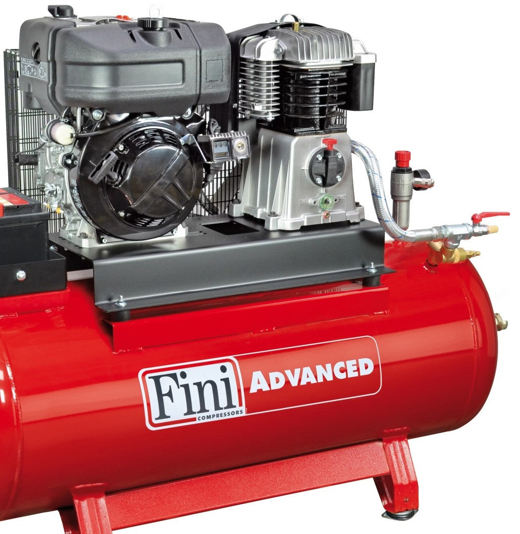 Fini BK119-270F-11 motocompressore a diesel 10 bar , 270 l 1400 giri , ( batteria non inclusa )