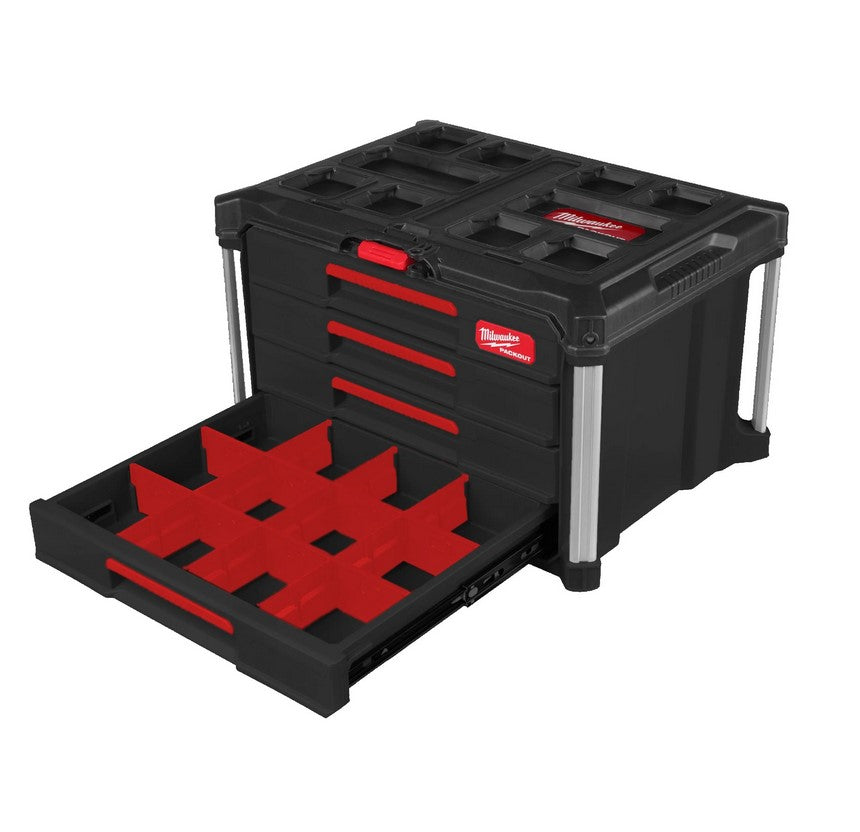 Milwaukee 4932493189 Packout 4 cassetti Drawer Tool Box
