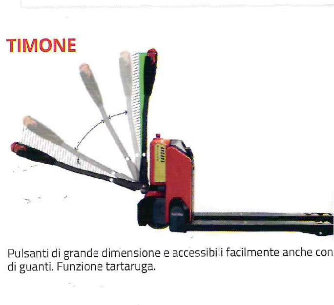 Transpallet elettrico NEEN/80 , forche lunghe 80 cm 1500 kg