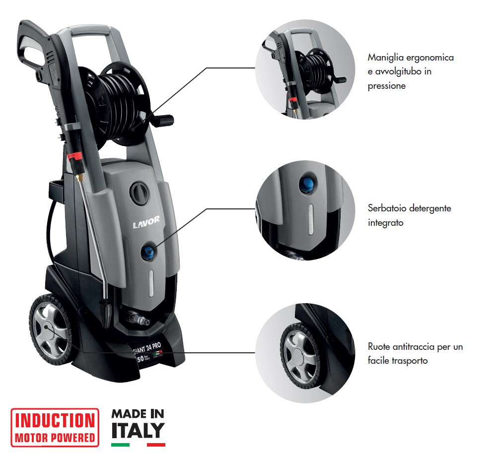 Lavor GIANT 24 PRO - Idropulitrice ad acqua fredda - 150 bar