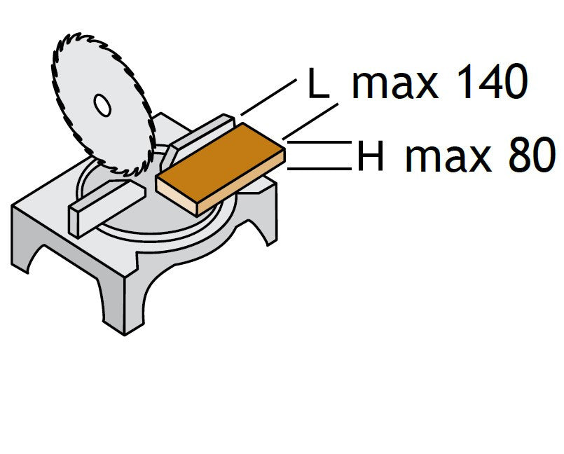 Pegic GPE 300 Troncatrice professionale max 1300W testa fissa non orientabile