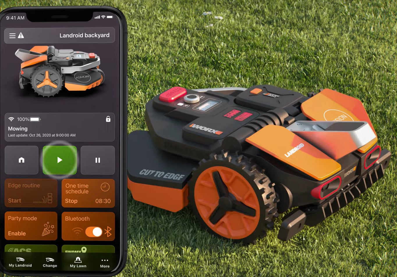 WORX WR208E Robot Landroid raserba Vision senza filo perimetrale per 800 mq