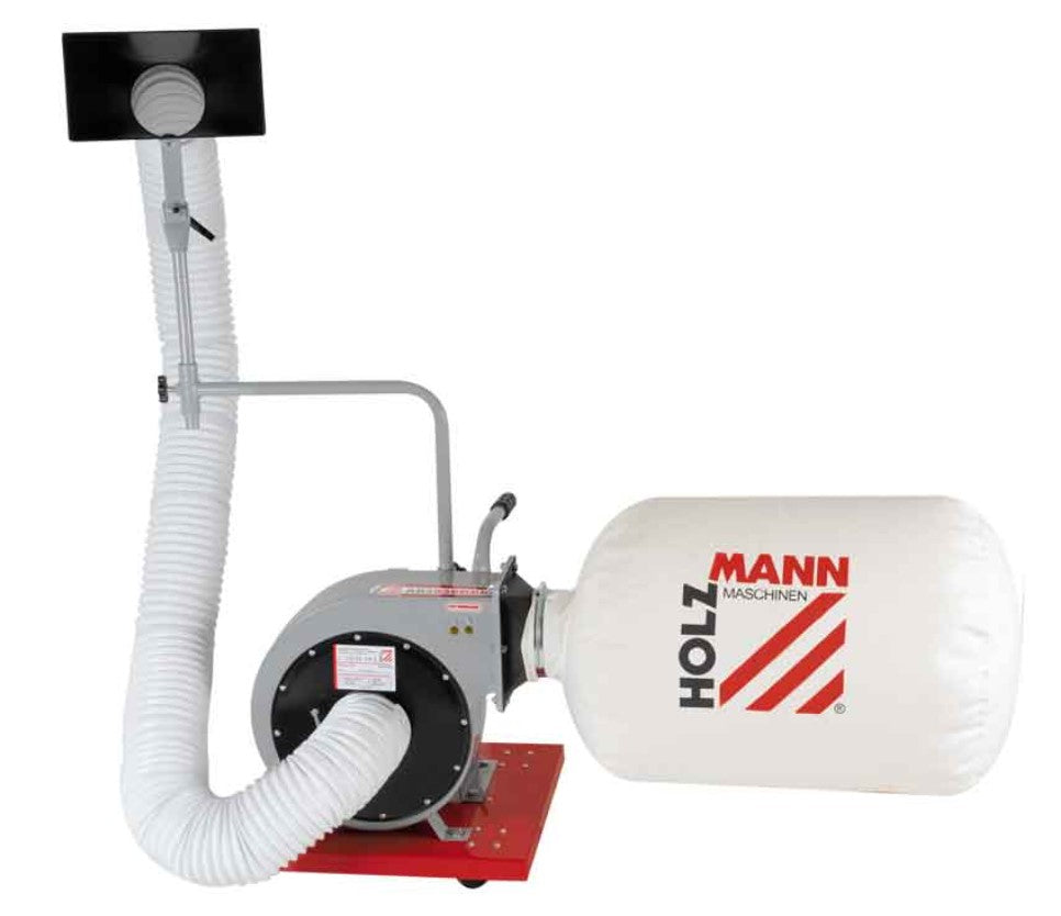 Holzmann ABS850DBK 230V Aspiratrucioli portatile con ruote