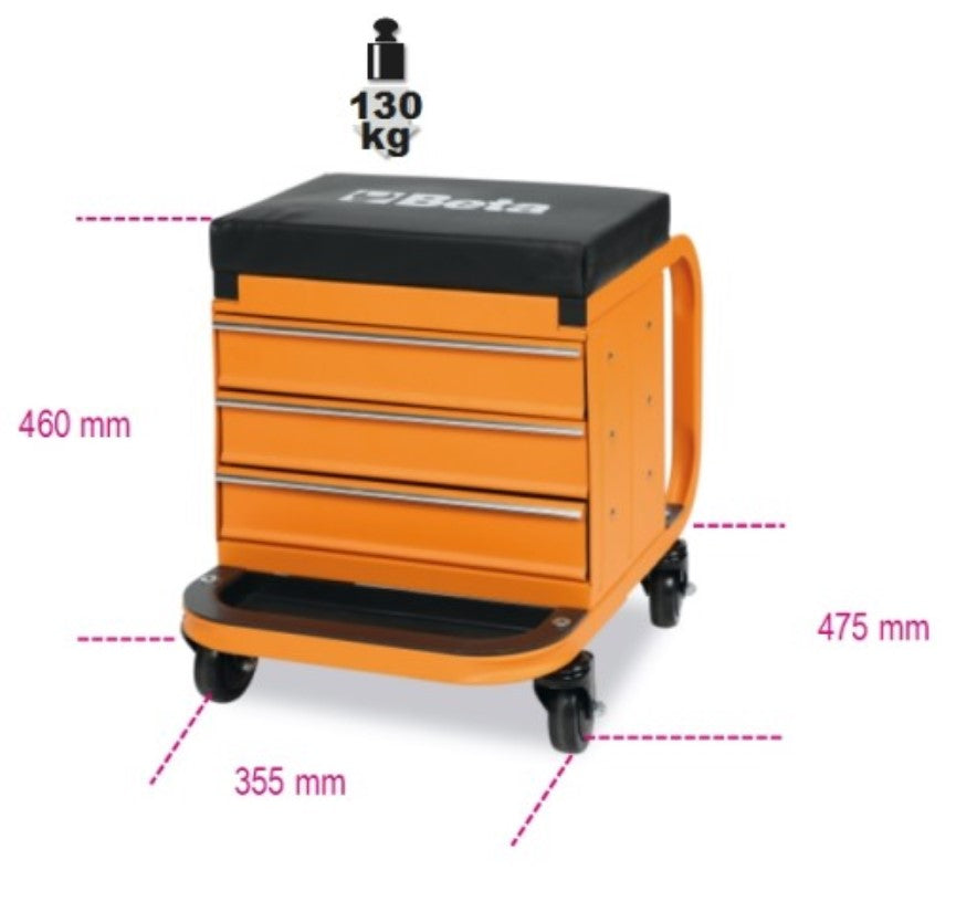 Beta 2258N-O - Seggiolino con cassettiera
