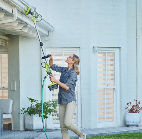 Ryobi RWTS18-0 Spazzola Telescopica con Risciaquo 18V SOLO CORPO MACCHINA