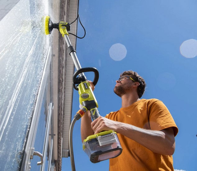 Ryobi RWTS18-0 Spazzola Telescopica con Risciaquo 18V SOLO CORPO MACCHINA