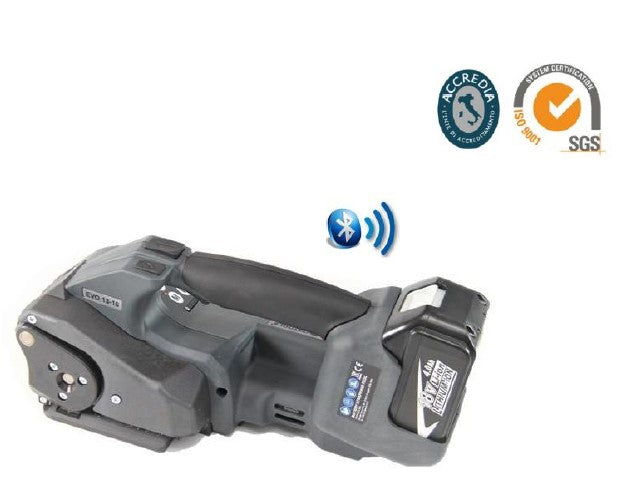 Reggiatrice ITA28 a batteria per PP/PT , 13/16 MM ,CON N.2 BATTERIE 4.0AH,N.1 CARICABATTERIE