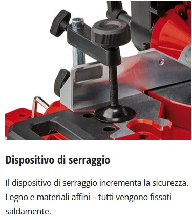 Einhell TE-MS 254 T Troncatrice con piano superiore ,254 mm,testa inclinabile
