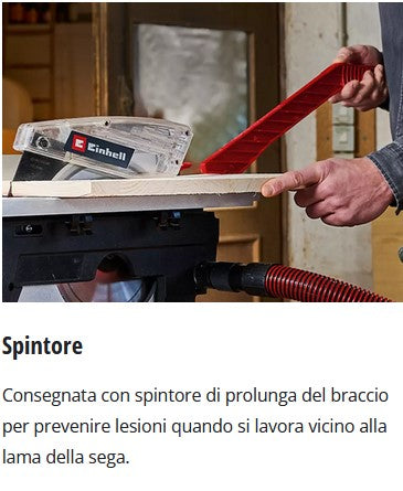 Einhell TE-MS 254 T Troncatrice con piano superiore ,254 mm,testa inclinabile