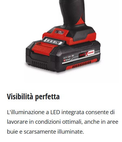 Einhell TC-CD 1835-2 Li TRAPANO AVVITATORE A BATTERIA, INCLUSA N.1 BATTERIA 1,5 Ah