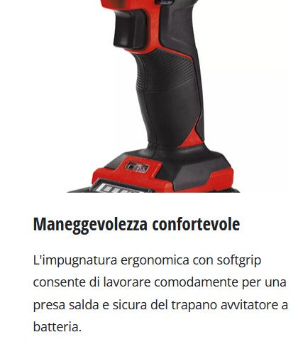 Einhell TC-CD 1835-2 Li TRAPANO AVVITATORE A BATTERIA, INCLUSA N.1 BATTERIA 1,5 Ah
