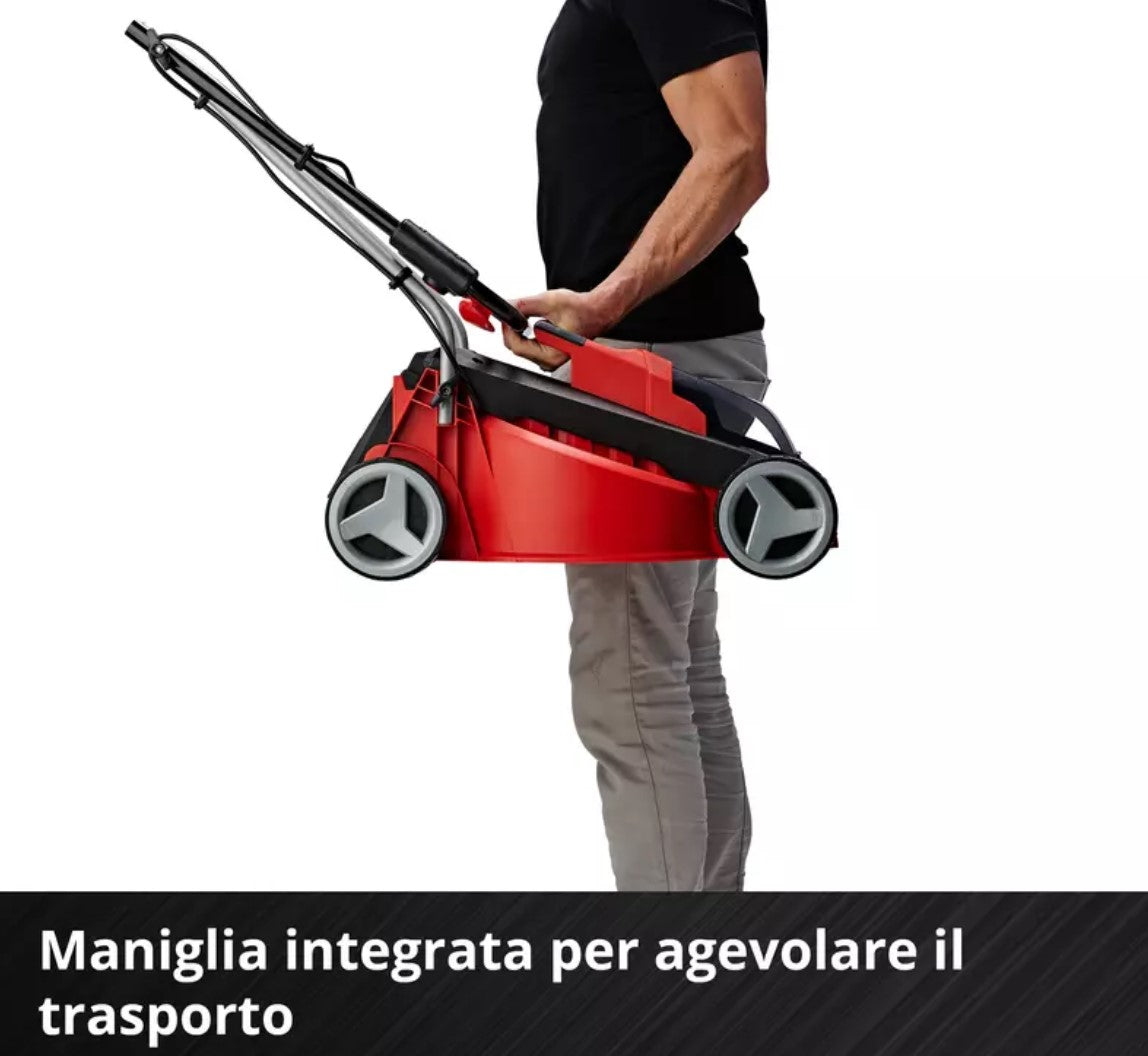 Einhell GE-CM 18/30 Li Tagliaerba a batteria , inclusa n.1 batteria da 3.0Ah e caricabatterie