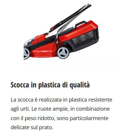 Einhell GE-CM 18/30 Li Tagliaerba a batteria , inclusa n.1 batteria da 3.0Ah e caricabatterie