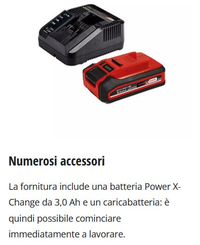 Einhell GE-CM 18/30 Li Tagliaerba a batteria , inclusa n.1 batteria da 3.0Ah e caricabatterie