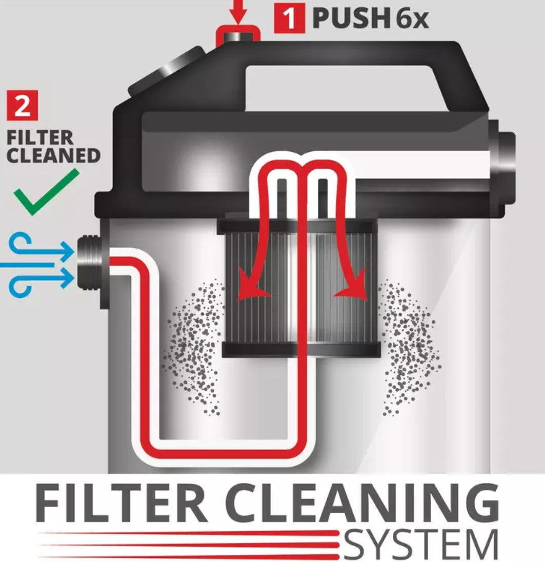 Einhell TE-VC 2025 SACL Aspirasolidi e liquidi 1200W ,25 litri , tubo 3 metri