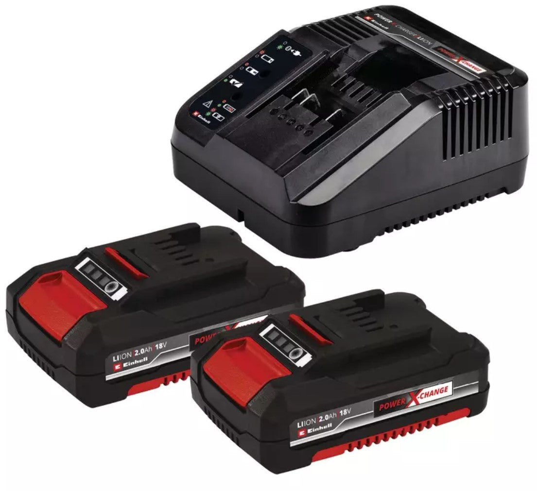 Einhell TE-CD 1845 3X-Li Trapano a batteria multi testa , con n.2 batterie da 2.0Ah e n.1 caricabatterie
