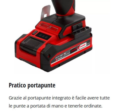 Einhell TE-CD 1845 3X-Li Trapano a batteria multi testa , con n.2 batterie da 2.0Ah e n.1 caricabatterie