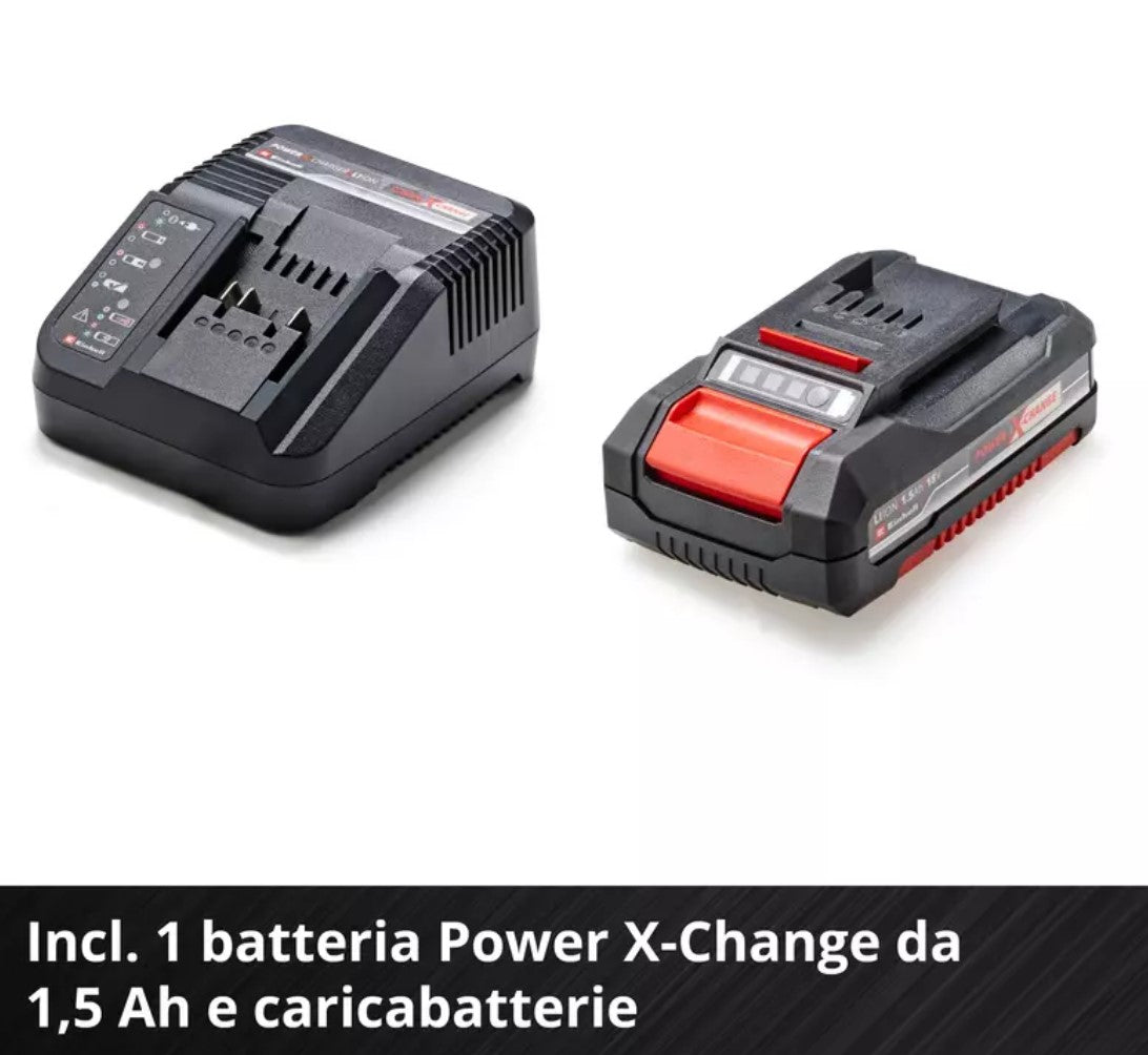 Einhell TC-CD 18/35 Li trapano a batteria con n.1 batteria da 1,5 Ah e n.1 caricabatterie