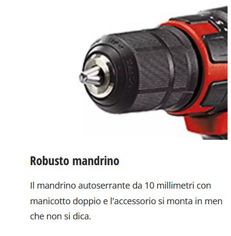 Einhell TC-CD 18/35 Li trapano a batteria con n.1 batteria da 1,5 Ah e n.1 caricabatterie