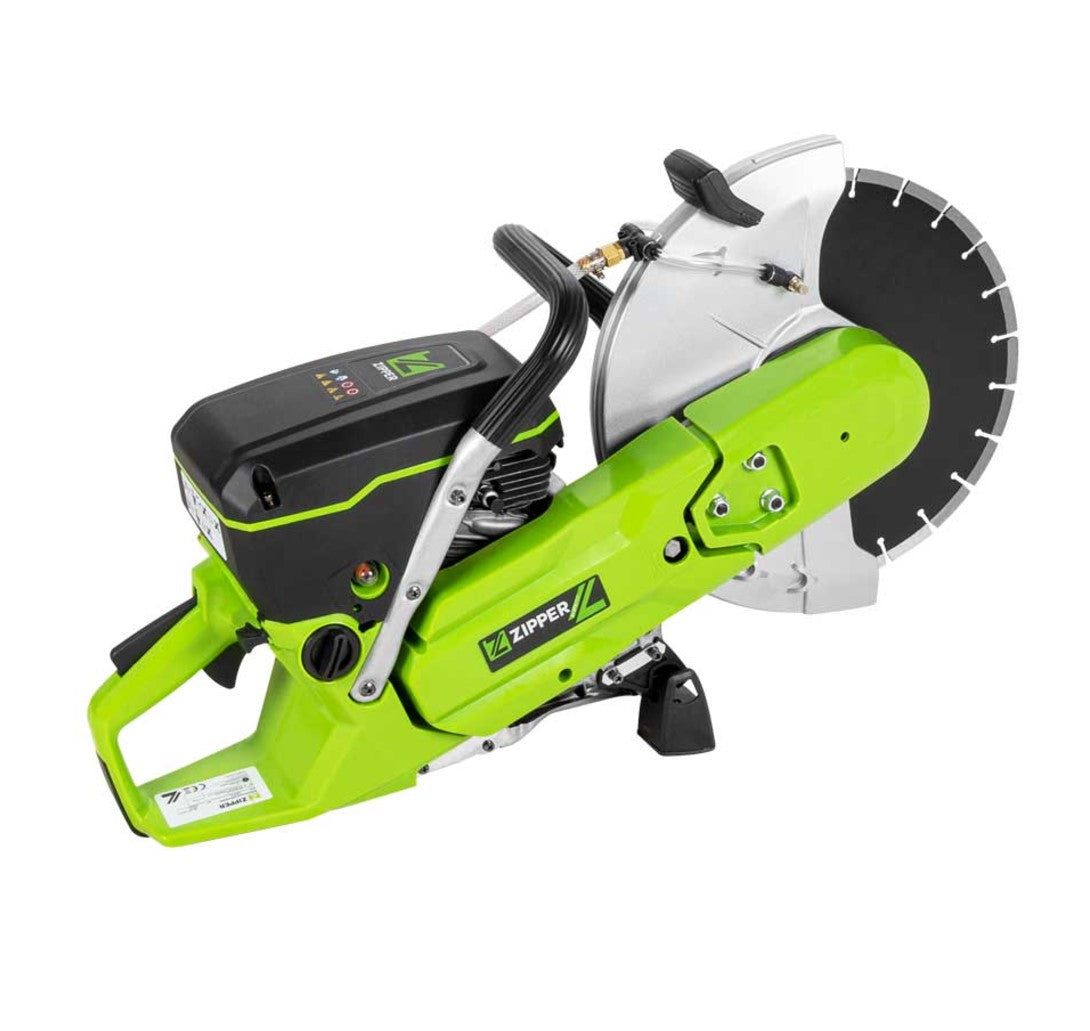 Zipper ZI-BTS350T Mototroncatrice a scoppio a disco per cemento e asfalto taglio 125mm